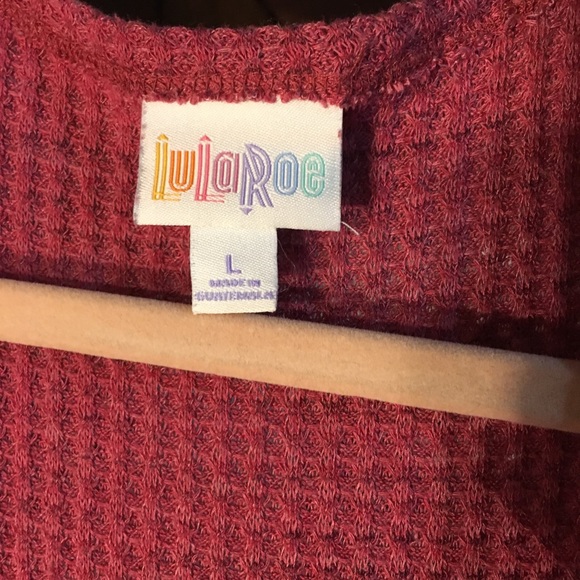 Gorgeous raspberry waffle Lularoe joy - Picture 2 of 3